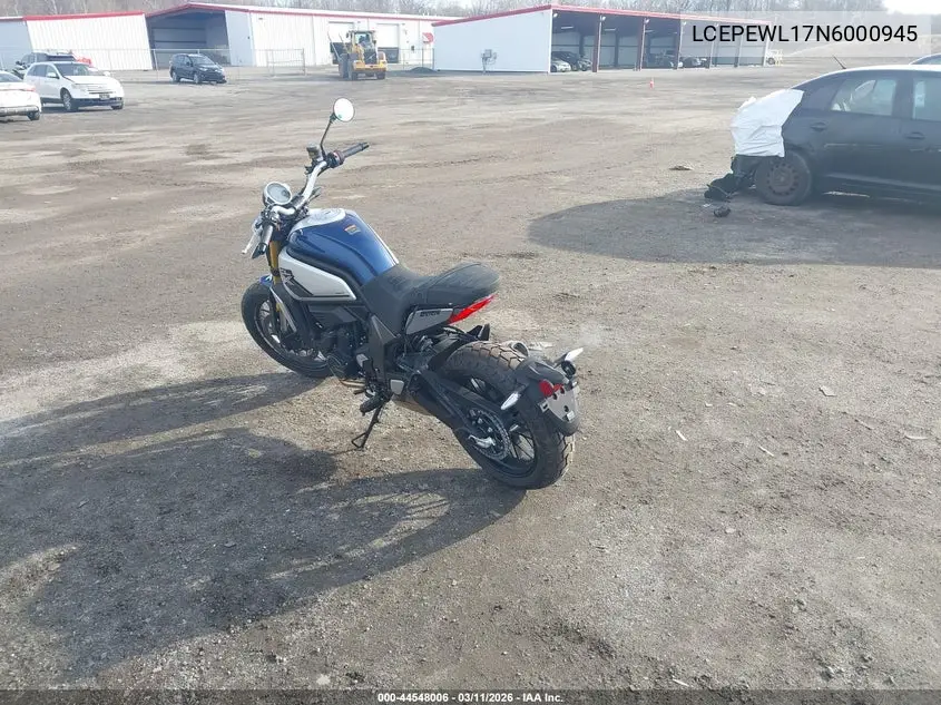 2022 Moto Cf700-2Us 700Cl-X VIN: LCEPEWL17N6000945 Lot: 44548006