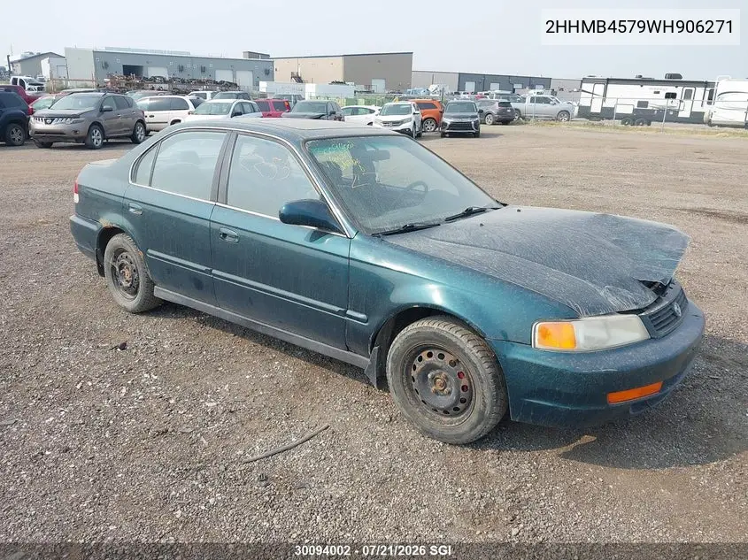 1998 Acura 1.6El Premium VIN: 2HHMB4579WH906271 Lot: 30094002