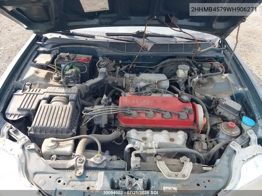 1998 Acura 1.6El Premium VIN: 2HHMB4579WH906271 Lot: 30094002