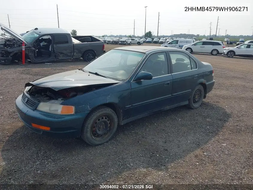 1998 Acura 1.6El Premium VIN: 2HHMB4579WH906271 Lot: 30094002