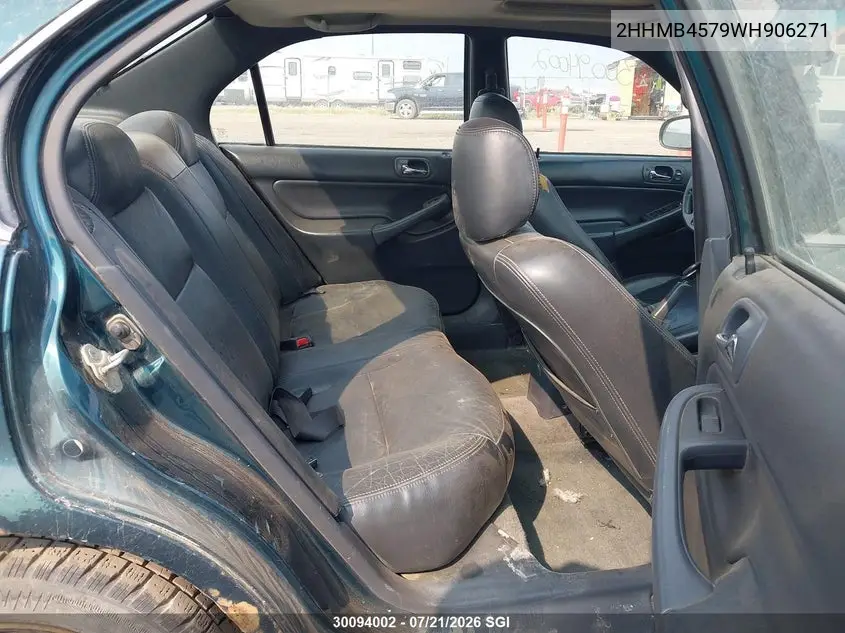 1998 Acura 1.6El Premium VIN: 2HHMB4579WH906271 Lot: 30094002