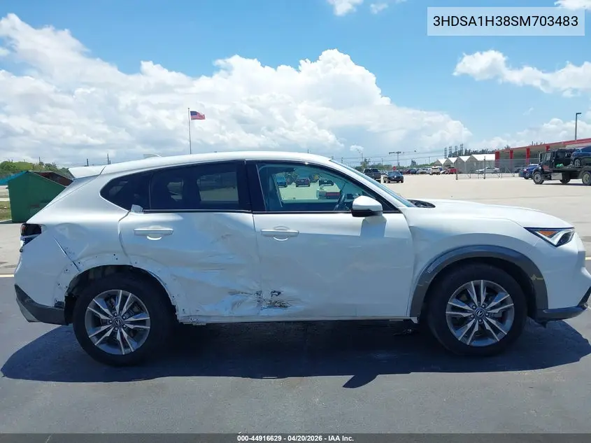 2025 Acura Adx VIN: 3HDSA1H38SM703483 Lot: 44916629
