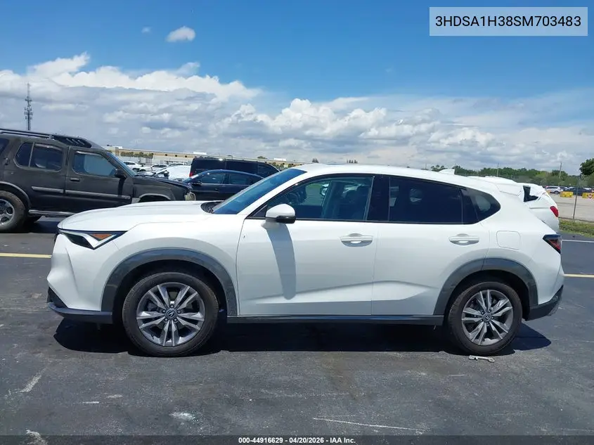 2025 Acura Adx VIN: 3HDSA1H38SM703483 Lot: 44916629