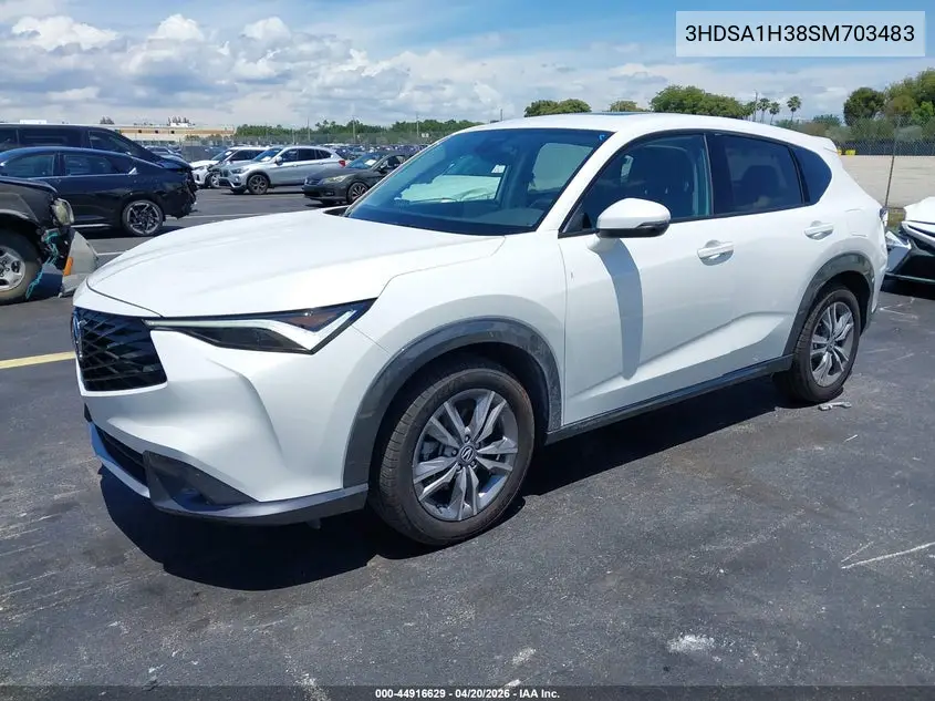 2025 Acura Adx VIN: 3HDSA1H38SM703483 Lot: 44916629