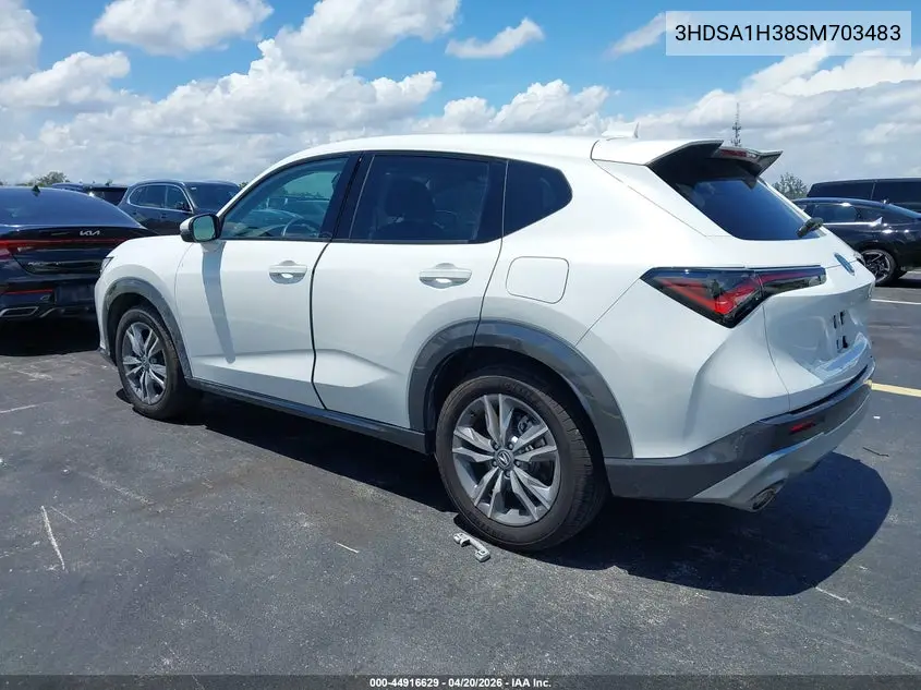 2025 Acura Adx VIN: 3HDSA1H38SM703483 Lot: 44916629