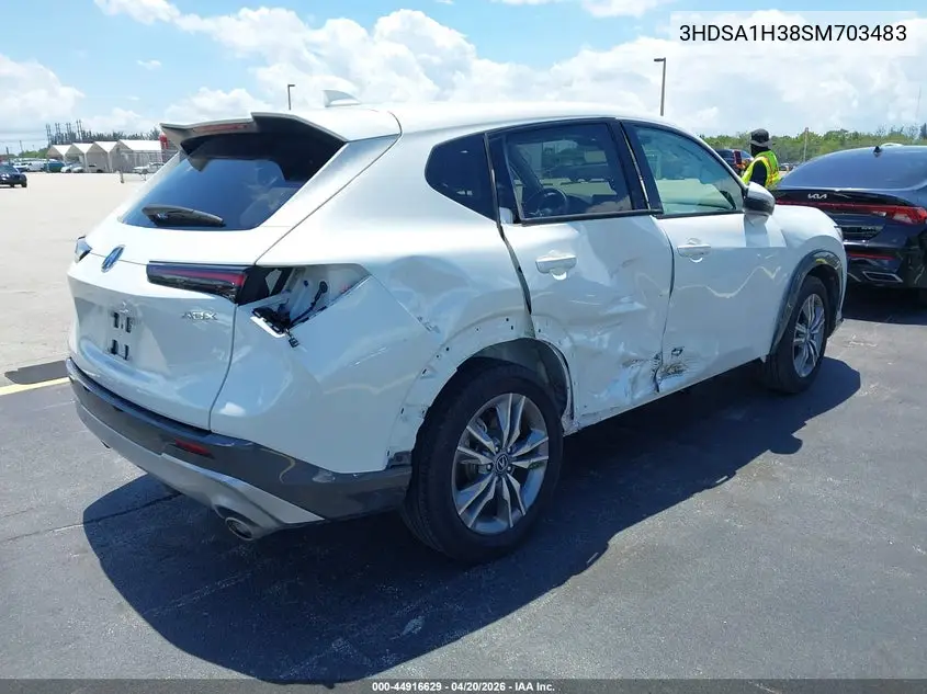 2025 Acura Adx VIN: 3HDSA1H38SM703483 Lot: 44916629