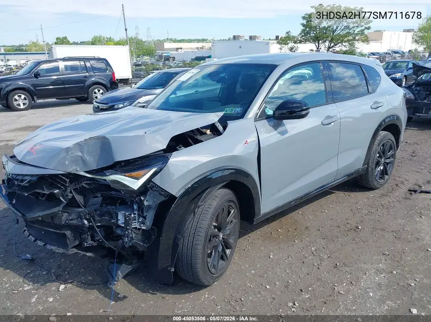 2025 Acura Adx A-Spec With Advance VIN: 3HDSA2H77SM711678 Lot: 45053506
