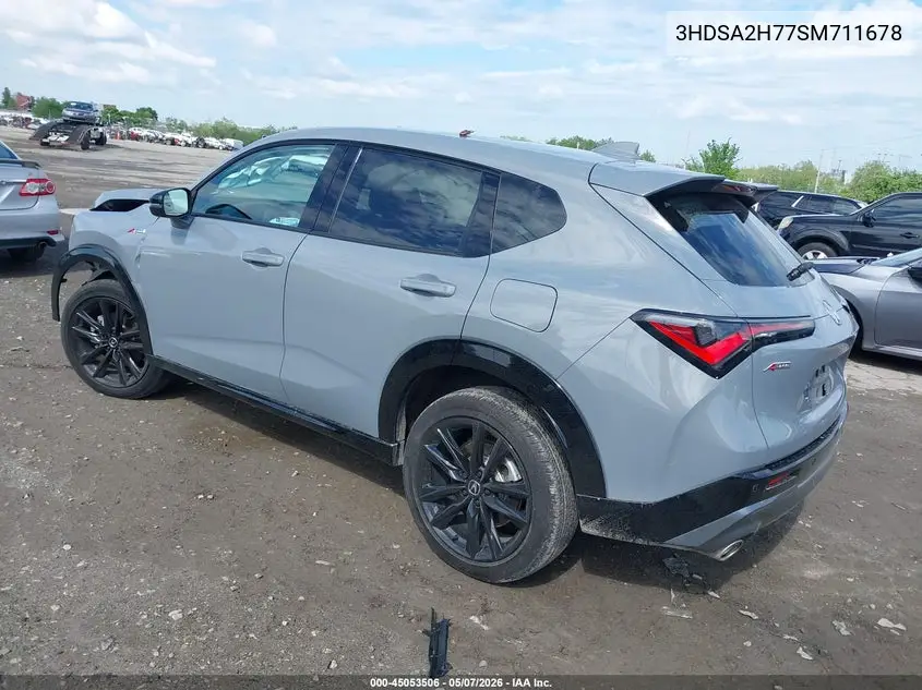2025 Acura Adx A-Spec With Advance VIN: 3HDSA2H77SM711678 Lot: 45053506