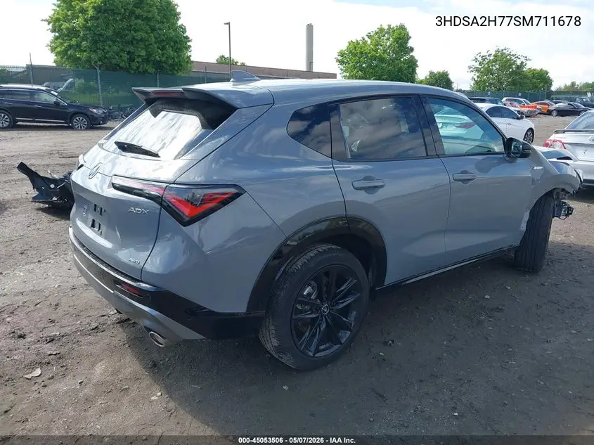 2025 Acura Adx A-Spec With Advance VIN: 3HDSA2H77SM711678 Lot: 45053506