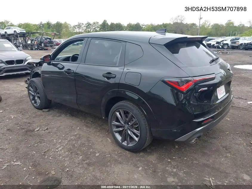 2025 Acura Adx A-Spec VIN: 3HDSA2H53SM707898 Lot: 45081444