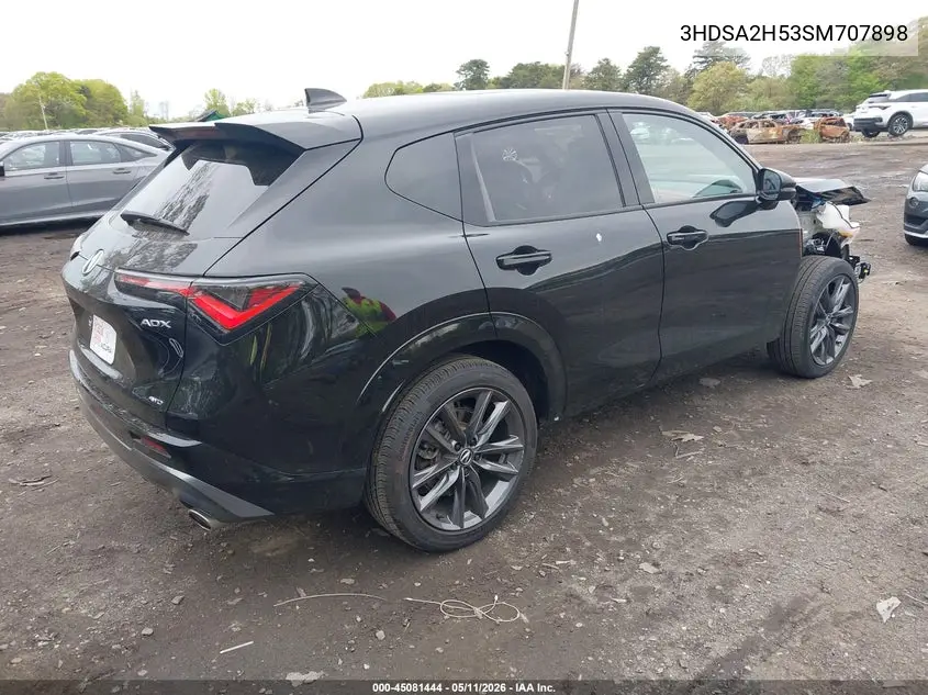 2025 Acura Adx A-Spec VIN: 3HDSA2H53SM707898 Lot: 45081444
