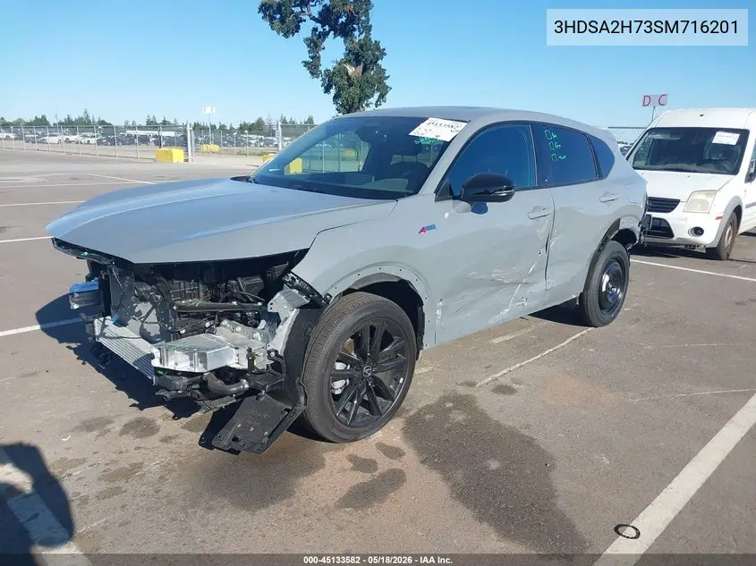 2025 Acura Adx A-Spec With Advance VIN: 3HDSA2H73SM716201 Lot: 45133582