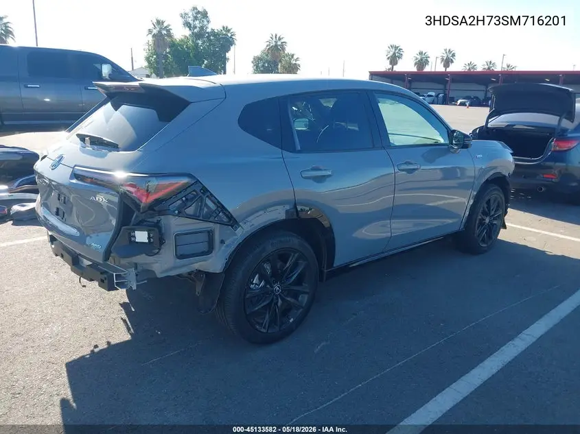 2025 Acura Adx A-Spec With Advance VIN: 3HDSA2H73SM716201 Lot: 45133582