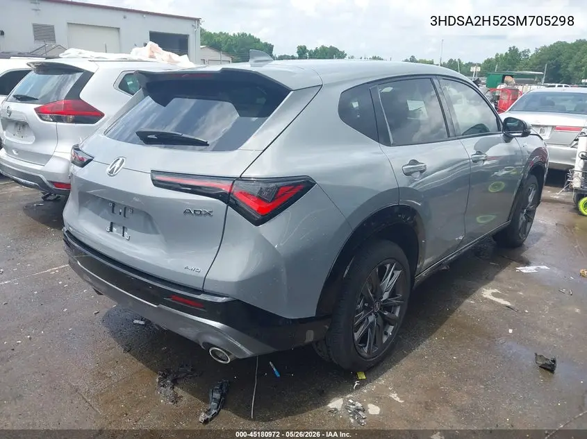 2025 Acura Adx A-Spec VIN: 3HDSA2H52SM705298 Lot: 45180972