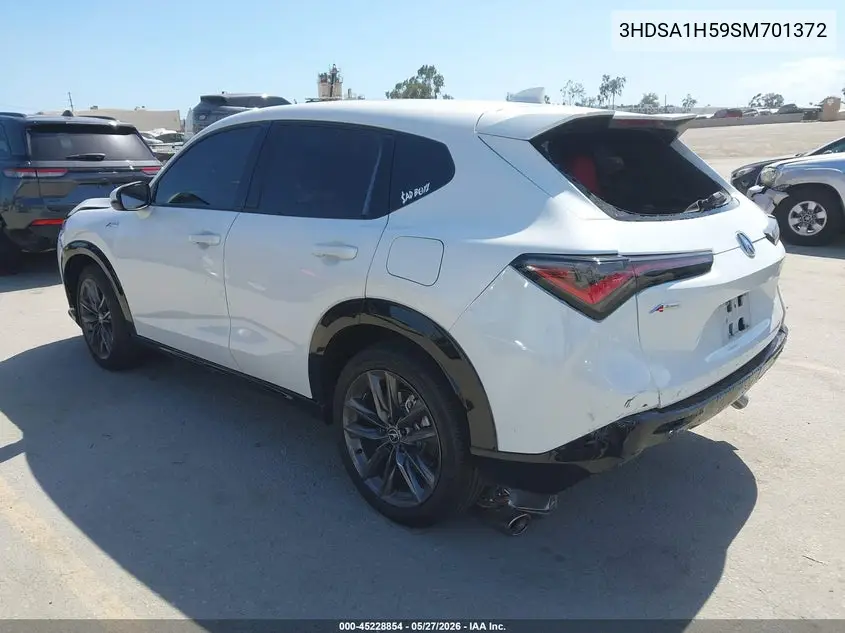 2025 Acura Adx A-Spec VIN: 3HDSA1H59SM701372 Lot: 45228854