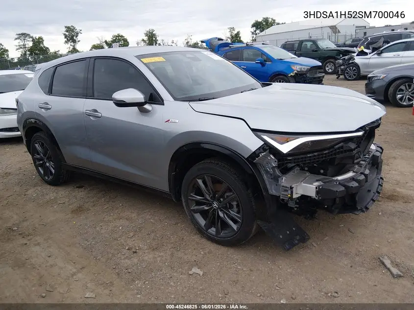 2025 Acura Adx A-Spec VIN: 3HDSA1H52SM700046 Lot: 45246825