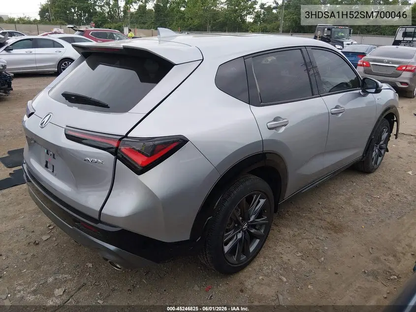 2025 Acura Adx A-Spec VIN: 3HDSA1H52SM700046 Lot: 45246825