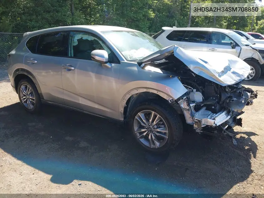 2025 Acura Adx VIN: 3HDSA2H34SM708850 Lot: 45262083