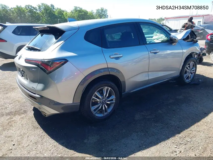 2025 Acura Adx VIN: 3HDSA2H34SM708850 Lot: 45262083