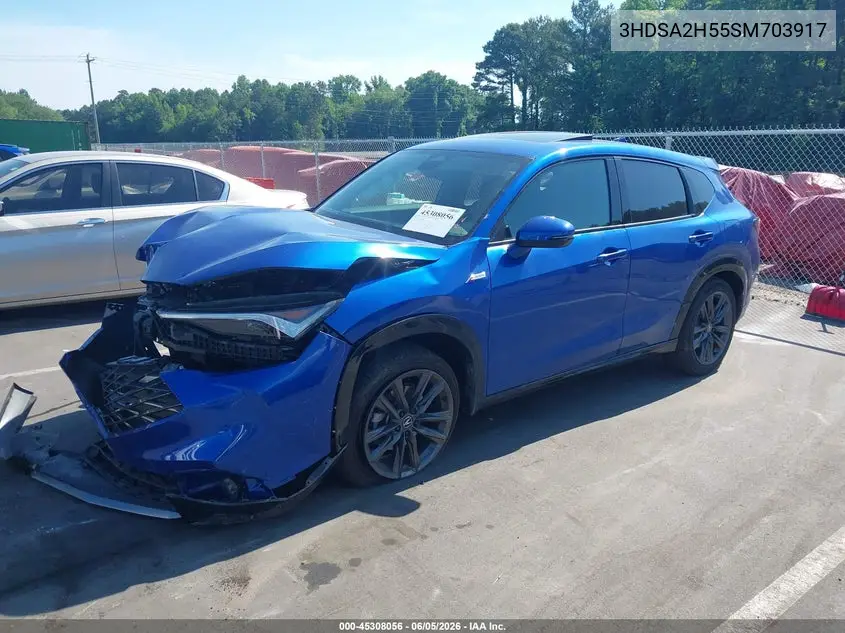 2025 Acura Adx A-Spec VIN: 3HDSA2H55SM703917 Lot: 45308056