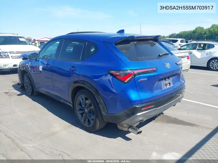 2025 Acura Adx A-Spec VIN: 3HDSA2H55SM703917 Lot: 45308056