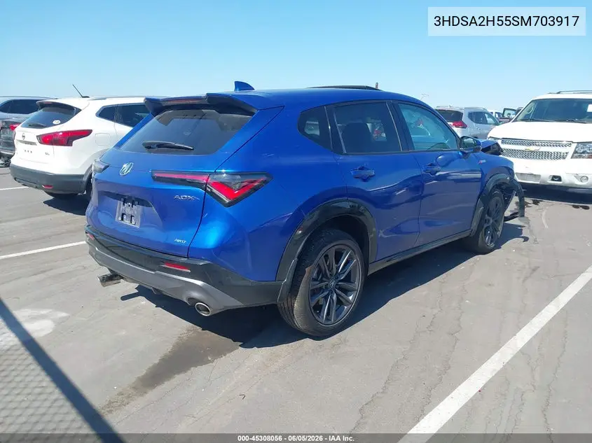 2025 Acura Adx A-Spec VIN: 3HDSA2H55SM703917 Lot: 45308056