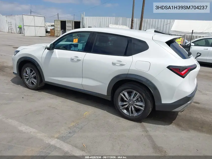 2025 Acura Adx VIN: 3HDSA1H39SM704237 Lot: 45397836