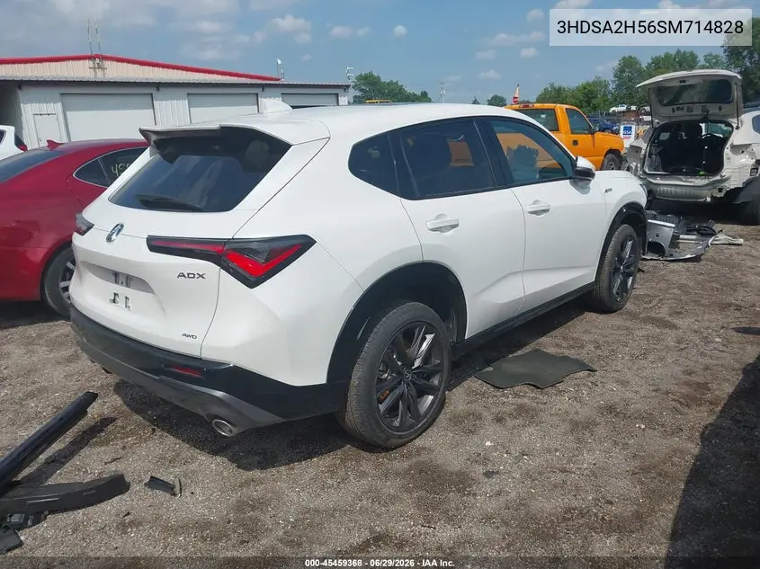 2025 Acura Adx A-Spec VIN: 3HDSA2H56SM714828 Lot: 45459368
