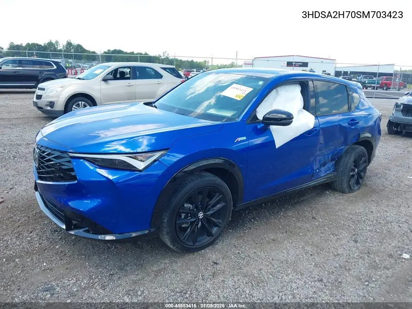 2025 Acura Adx A-Spec With Advance VIN: 3HDSA2H70SM703423 Lot: 45583415
