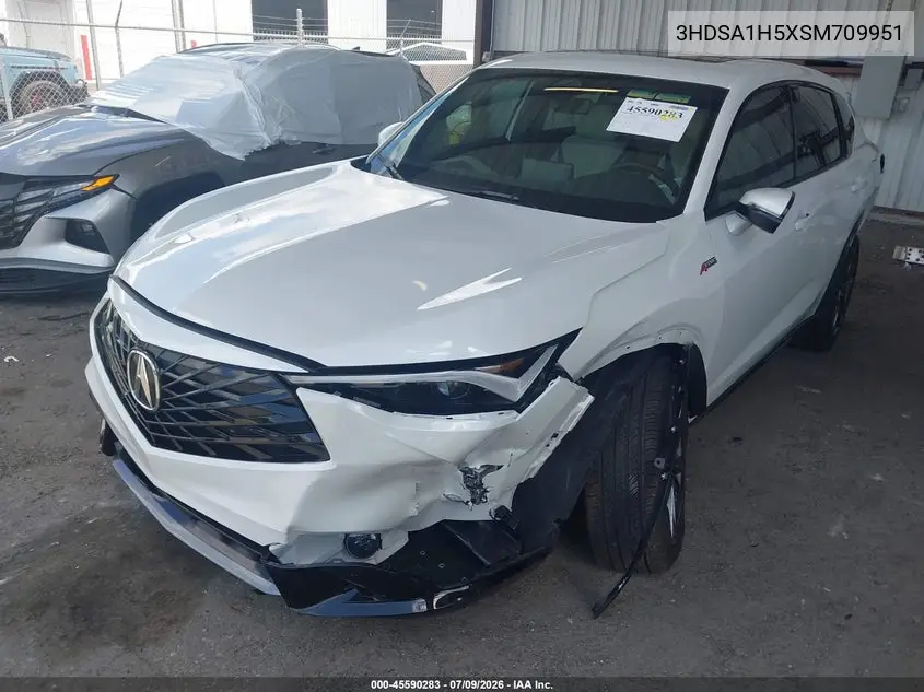 2025 Acura Adx A-Spec VIN: 3HDSA1H5XSM709951 Lot: 45590283