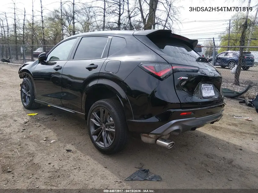 2026 Acura Adx VIN: 3HDSA2H54TM701819 Lot: 44872917