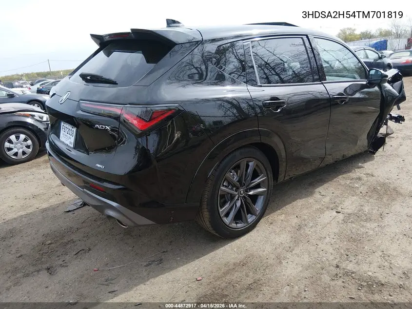 2026 Acura Adx VIN: 3HDSA2H54TM701819 Lot: 44872917