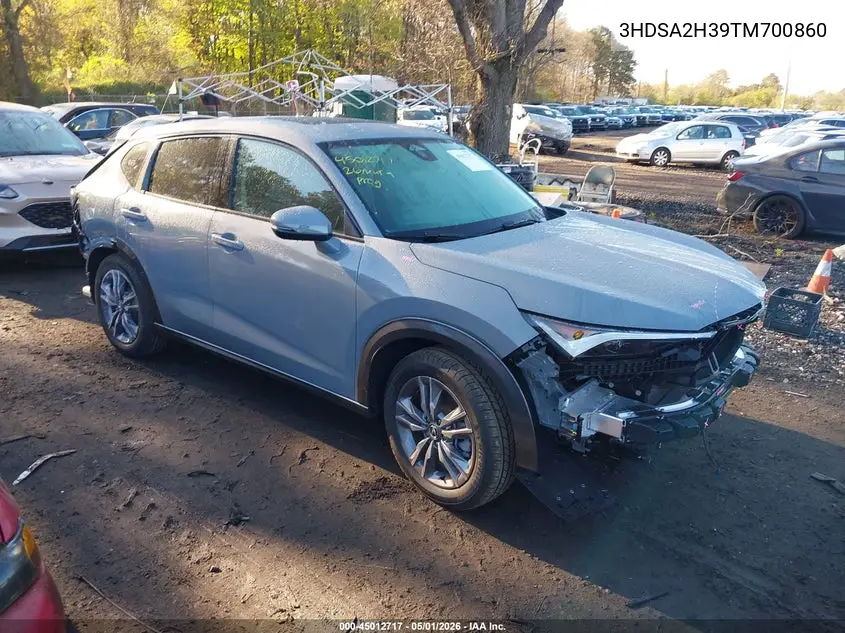 2026 Acura Adx VIN: 3HDSA2H39TM700860 Lot: 45012717