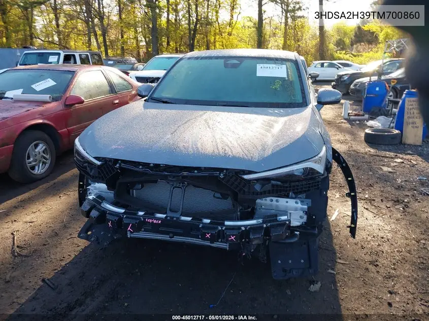 2026 Acura Adx VIN: 3HDSA2H39TM700860 Lot: 45012717