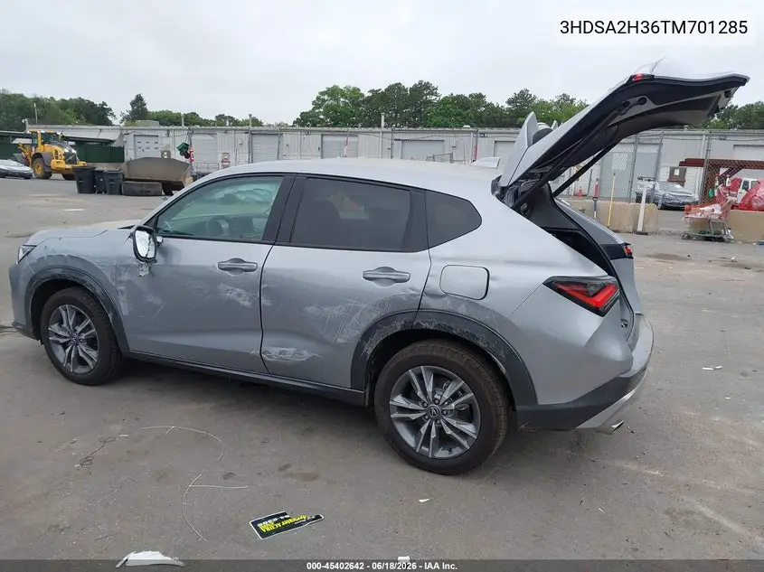 2026 Acura Adx VIN: 3HDSA2H36TM701285 Lot: 45402642