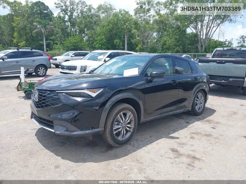 2026 Acura Adx VIN: 3HDSA1H33TM703389 Lot: 45417848