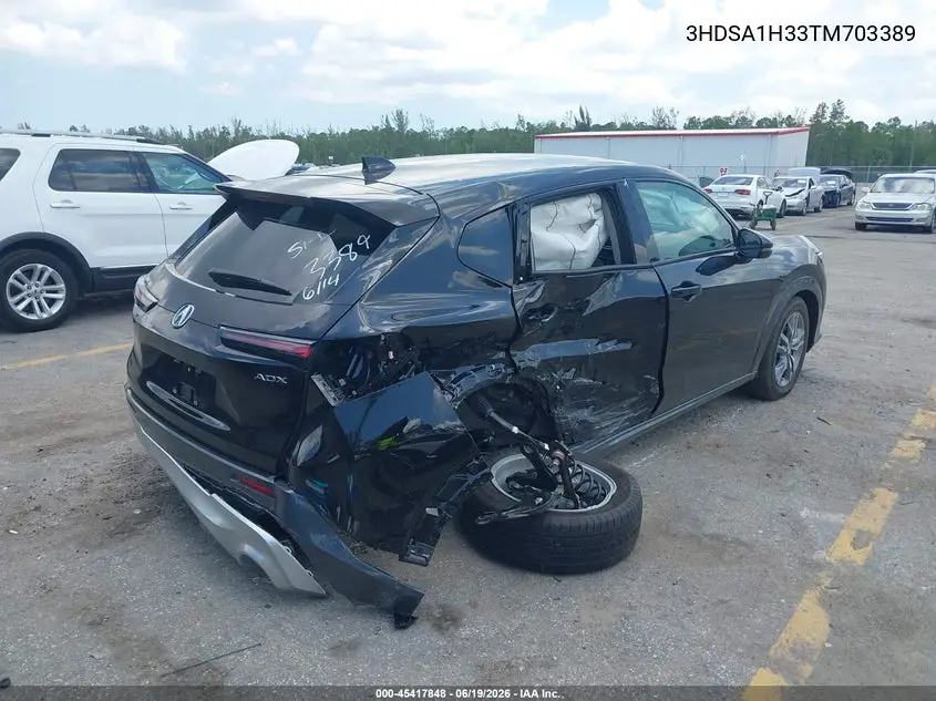 2026 Acura Adx VIN: 3HDSA1H33TM703389 Lot: 45417848
