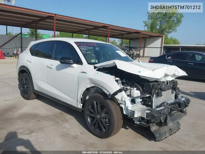 2026 Acura Adx A-Spec With Advance VIN: 3HDSA1H75TM701212 Lot: 45674748