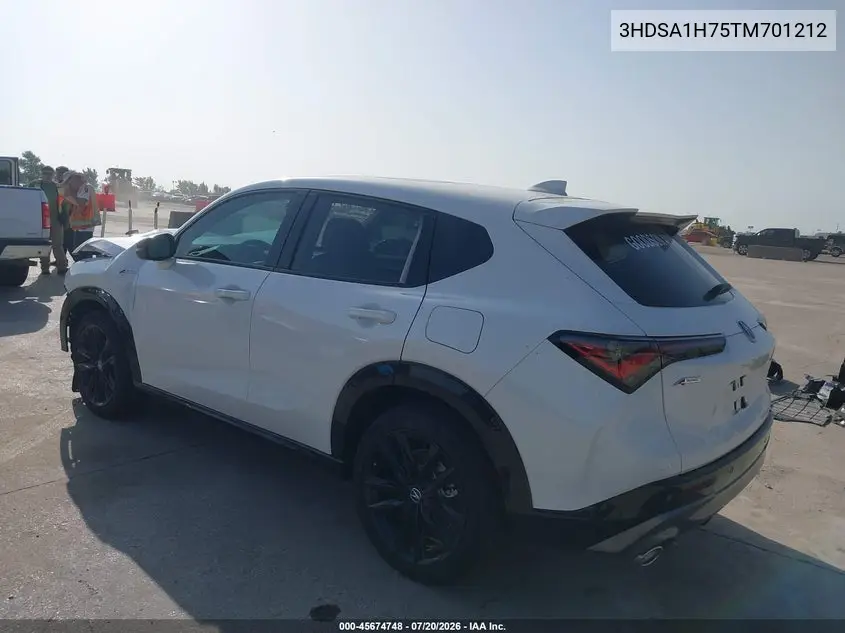 2026 Acura Adx A-Spec With Advance VIN: 3HDSA1H75TM701212 Lot: 45674748