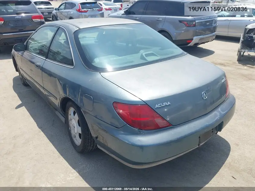 1997 Acura Cl 2.2 VIN: 19UYA1159VL020836 Lot: 45112069