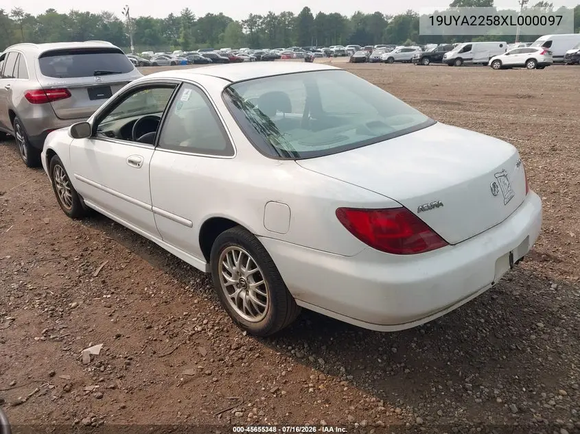 1999 Acura Cl 3.0 VIN: 19UYA2258XL000097 Lot: 45655348