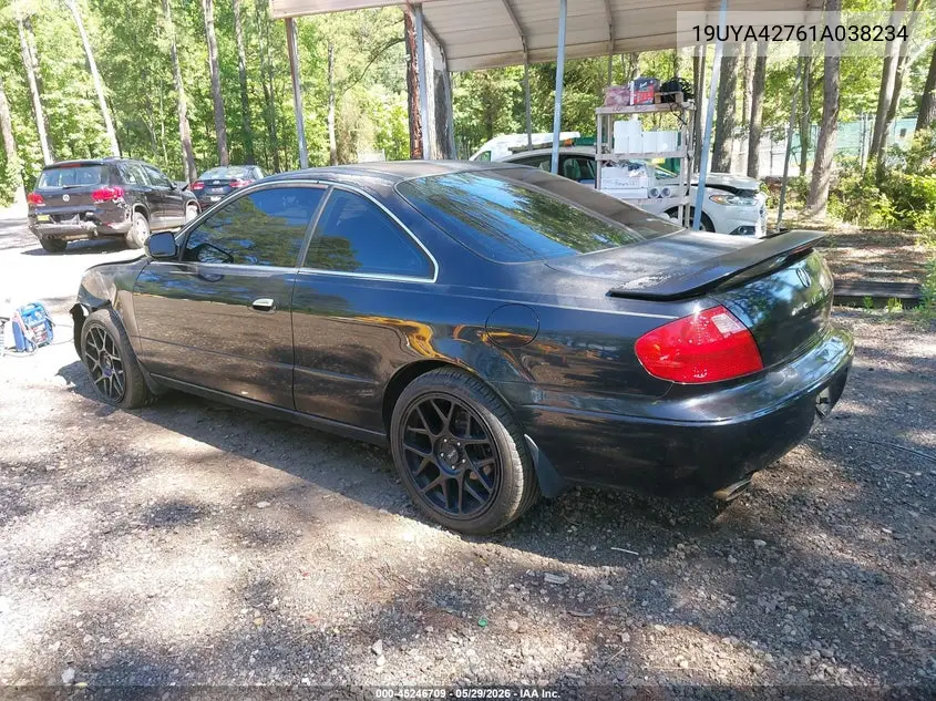 2001 Acura Cl 3.2 Type S VIN: 19UYA42761A038234 Lot: 45246709