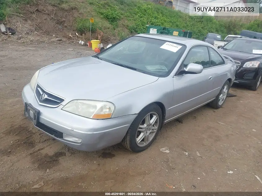 2001 Acura Cl 3.2 Type S VIN: 19UYA42711A033023 Lot: 45291601