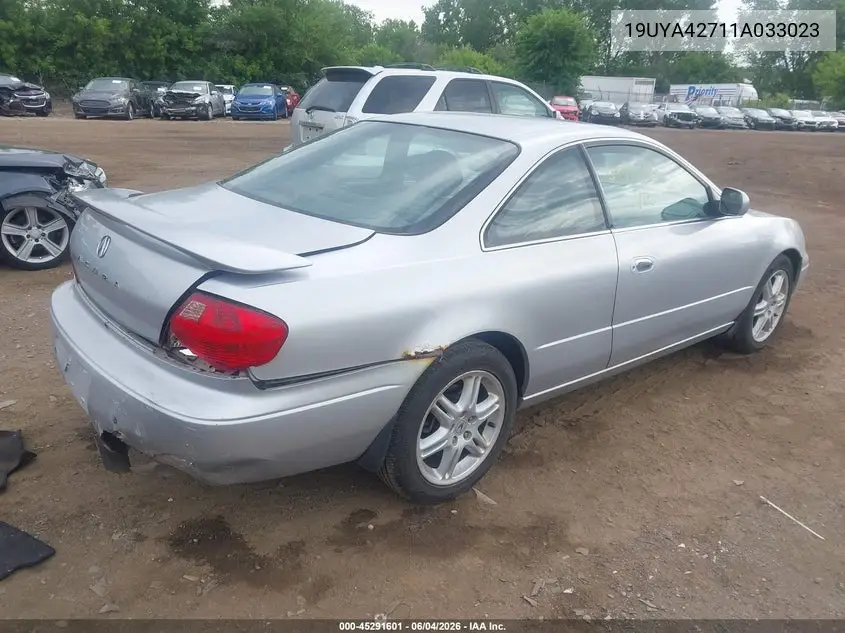 2001 Acura Cl 3.2 Type S VIN: 19UYA42711A033023 Lot: 45291601