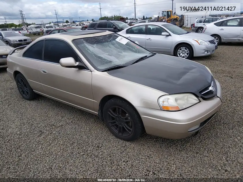 2001 Acura Cl 3.2 VIN: 19UYA42411A021427 Lot: 45300752