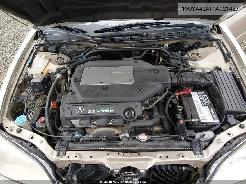 2001 Acura Cl 3.2 VIN: 19UYA42411A021427 Lot: 45300752