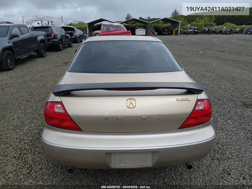 2001 Acura Cl 3.2 VIN: 19UYA42411A021427 Lot: 45300752
