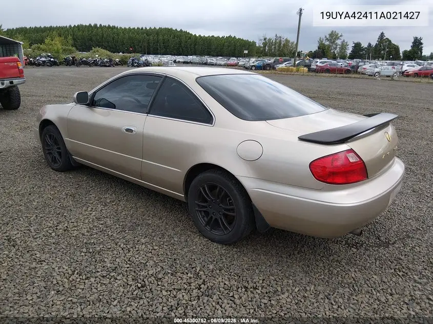 2001 Acura Cl 3.2 VIN: 19UYA42411A021427 Lot: 45300752