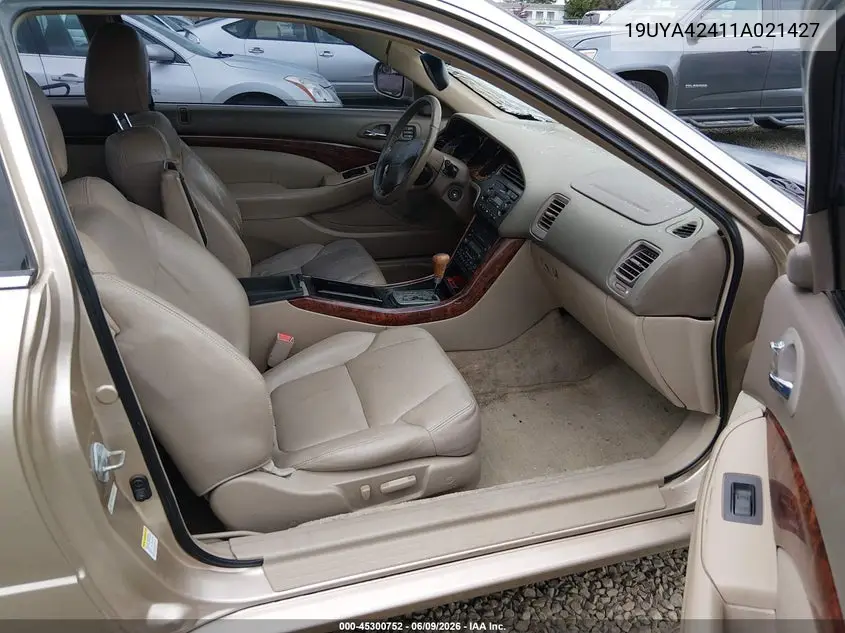 2001 Acura Cl 3.2 VIN: 19UYA42411A021427 Lot: 45300752