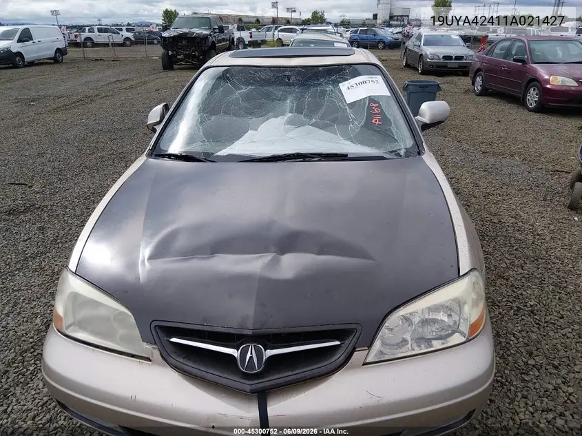 2001 Acura Cl 3.2 VIN: 19UYA42411A021427 Lot: 45300752